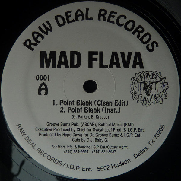 Mad Flava- Point Blank (12”)(Sealed) - Darkside Records