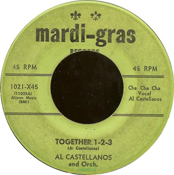 Al Castellanos And Orch.- Together 1-2-3/ Merengue Ta-Ka-Ta - Darkside Records