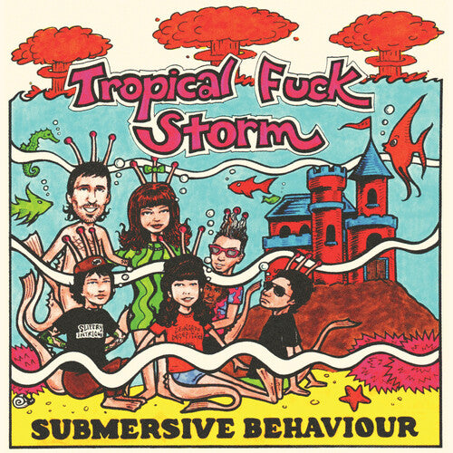 Tropical Fuck Storm- Submersive Behaviour (Clear/Aqua Blue Smoke Vinyl) - Darkside Records