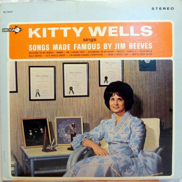 Kitty Welles- Sings Songs Made Famous By Jim Reeves - Darkside Records