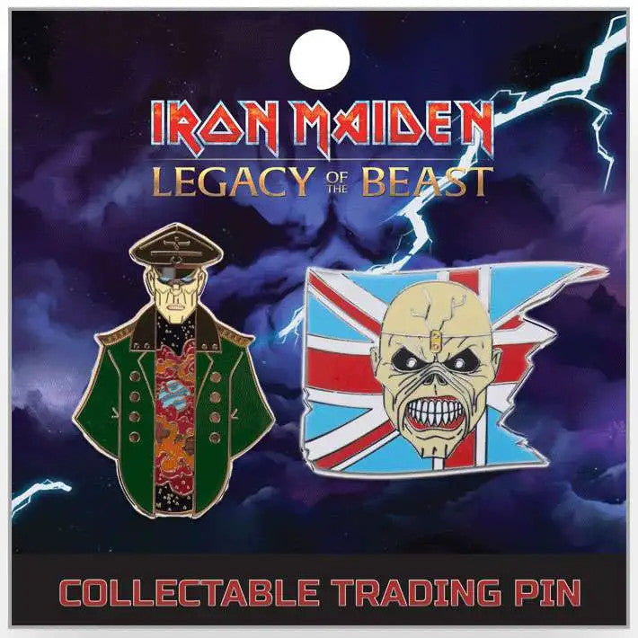 Iron Maiden Set 1 Corrupt General/Trooper Eddie Enamel Pin Set - Darkside Records