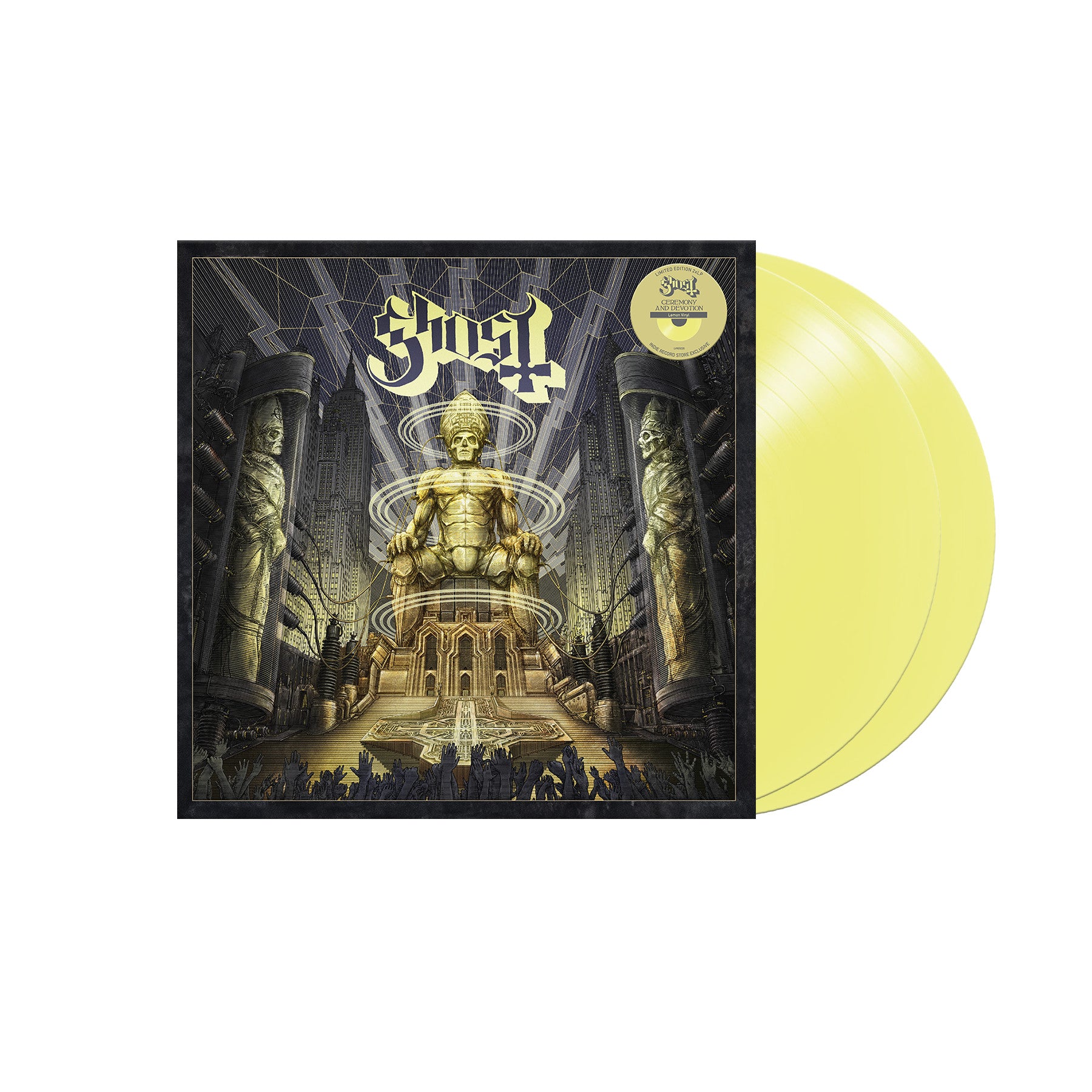 Ghost- Ceremony And Devotion (Indie Exclusive Lemon Vinyl) (PREORDER) - Darkside Records