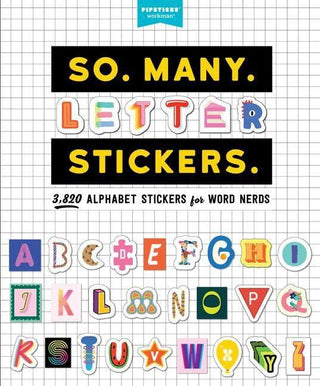 So. Many. Letter Stickers. 3,820 Alphabet Stickers for Word Nerds - Darkside Records