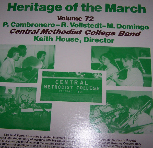 Central Methodist College Band- Heritage Of The March Volume 72 - Darkside Records