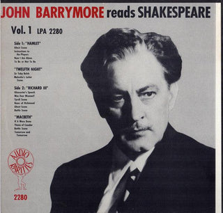 John Barrymore- Reads Shakespeare Vol. 1 - Darkside Records