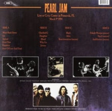 Pearl Jam- Live at Civic Center in Pensacola FL, March 9th 1994 - Darkside Records