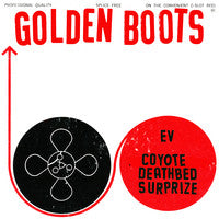 Golden Boots- Coyote Deathbed Surprise/EV/Telelog Freedom (Pink/Orange Starburst Vinyl + Cassette Glued To Jacket) - Darkside Records