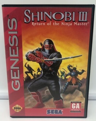 Shinobi III Return of the Ninja Master (Official Cartridge, Reproduction Artwork) - Darkside Records
