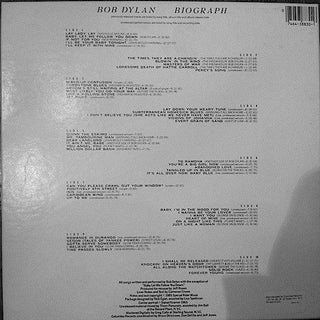 Bob Dylan- Biograph - DarksideRecords
